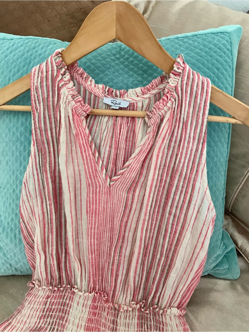 Rails Lou Lou Salerno Stripe Linen Maxi Dress - Picture 3 of 9